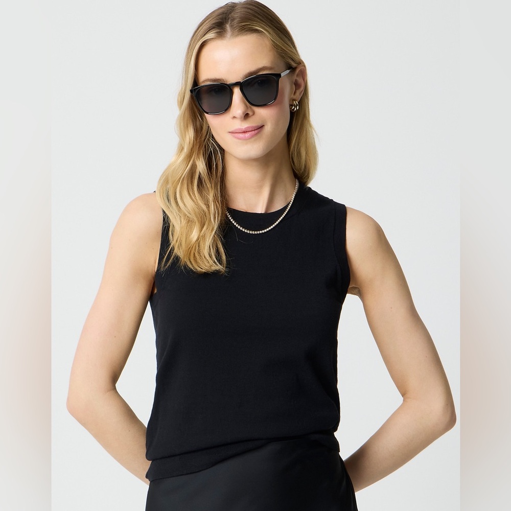 Women’s J. Crew Factory Sweater shell Black Size XXS NWT #B0375